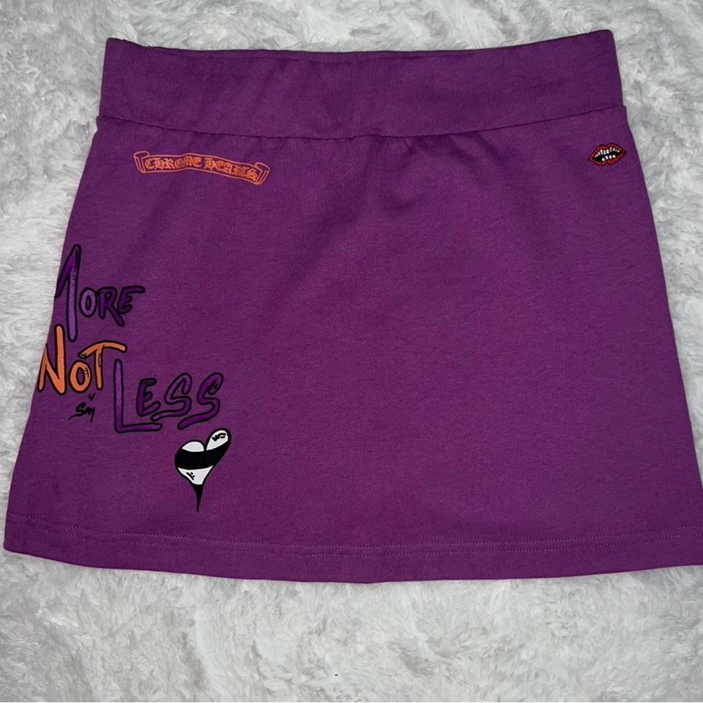 Chrome Hearts Vibrant Purple Mini Skirt